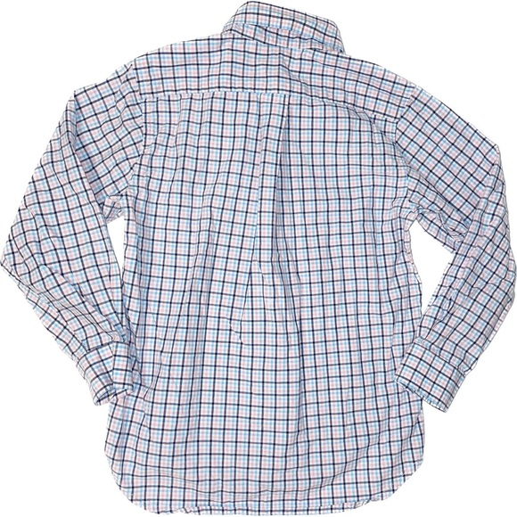 Hartstrings | Toddler Boys Size 5 Button Down Collared Dress Shirt Pink Blue - Picture 3 of 3